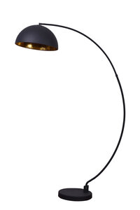 Avignon Industrieel Design Booglamp Vloerlamp Goud Zwart