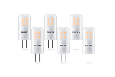 Philips CorePro 1,8W (20W) GY6.35 LED Steeklamp Extra Warm Wit 6-Pack