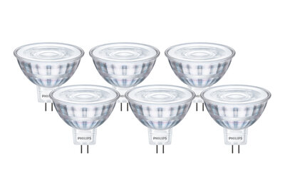 Philips CorePro GU5.3 LED Spot 4.4-35W 36D Warm Wit 6-Pack