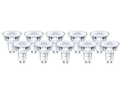 Philips CorePro LEDspot 4-35W GU10 36D Extra Warm Wit Dimbaar 10-Pack