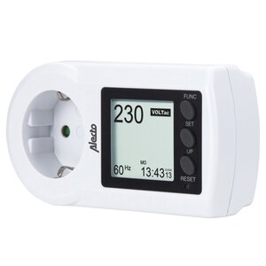 Alecto Energiemeter Tussenstekker, Universeel, Wit 