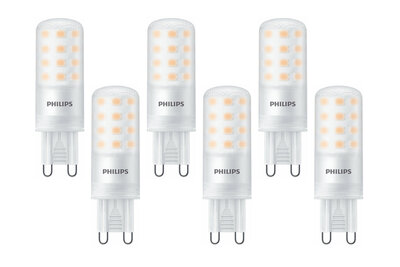 Philips CorePro G9 LED Lamp 4-40W Dimbaar Extra Warm Wit 6-Pack