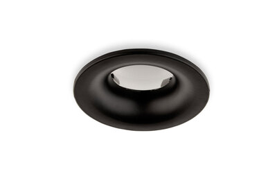 Inbouwspot, Rond, Waterdicht IP65, Ø85 mm, Mat Zwart