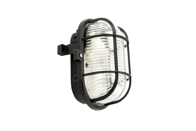 Bulleye Plafond-/ Wandarmatuur voor Buiten, Zwart, Waterdicht IP44, E27 Fittting