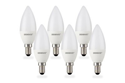 E14 LED Kaarslamp 5W Warm Wit 6-Pack