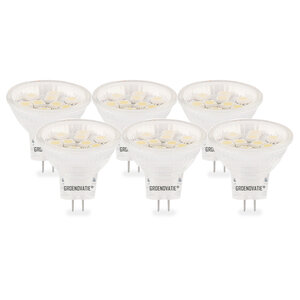 GU4 / MR11 LED Spot 2W Warm Wit 35mm 6-Pack