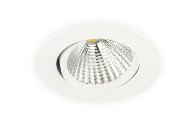 Inbouwspot LED 7W Dimbaar, Wit, Rond, Kantelbaar, 230V 