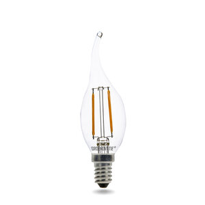 E14 LED Filament Kaarslamp Tip 2W Warm Wit Dimbaar