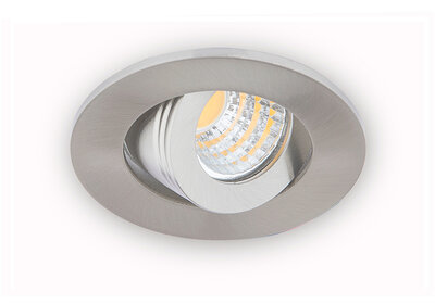 LED Inbouwspot 3W, Rond, Kantelbaar, Aluminium, Dimbaar