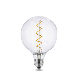 E27 LED Filament Globelamp 4W Spiral Extra Warm Wit Dimbaar