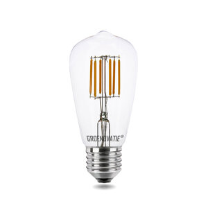 E27 LED Filament Rustikalamp 6W Extra Warm Wit Dimbaar 