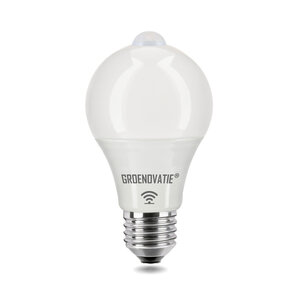 E27 LED Lamp 5W Warm Wit, PIR Bewegingssensor