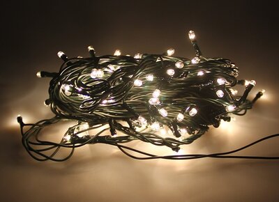 LED Kerstverlichting, 10 Meter, 100 Lampjes, IP44, Extra Warm Wit