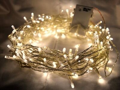 LED Kerstverlichting Op 3xAA Batterijen Warm Wit, 2 Meter, 20 Lampjes