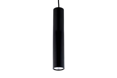 Design Tube Moderne Hanglamp 5W, Warm Wit, Ø 58 x 295 mm, Mat Zwart