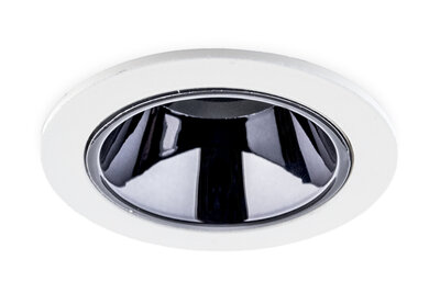 LED Inbouwspot 5W CREE, Rond, Ø64mm, Kantelbaar, Dimbaar, Wit/Chroom, Warm Wit