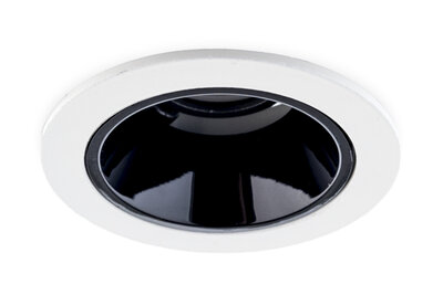 LED Inbouwspot 7W CREE, Rond, Ø64mm, Kantelbaar, Dimbaar, Wit/Zwart, Warm Wit