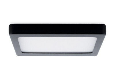 LED Paneel Plafondlamp 24W, Vierkant 30x30cm, Opbouw, Warm Wit, Zwart