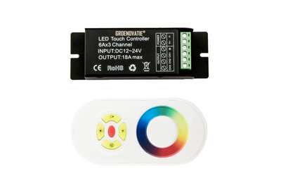 LED Strip RGB Controller Incl. RF Touch Afstandsbediening
