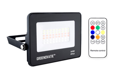 LED Breedstraler 50W Waterdicht IP65 RGB