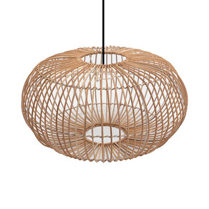 Rotan / Rieten Hanglamp, Handgemaakt, Naturel, ⌀50 cm