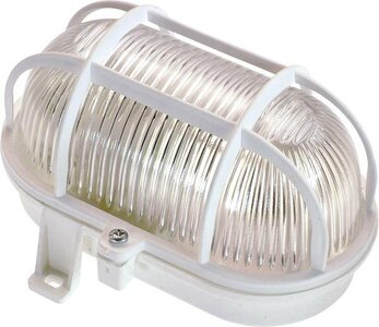 Bulleye Plafond-/ Wandarmatuur voor Buiten, Wit, Waterdicht IP44, E27 Fitting