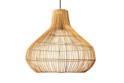 Rotan / Rieten Hanglamp, Handgemaakt, Naturel, ⌀50 cm