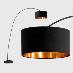 Foix Design Booglamp Vloerlamp, 150 x 220 cm, Zwart Goud