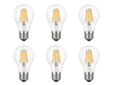 E27 LED Lamp 4.6-40W Extra Warm Wit 6-Pack
