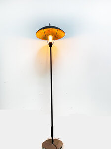 Nantes Industrieel Design Vloerlamp Goud Zwart