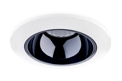 LED Inbouwspot 5W Dimbaar, Kantelbaar, Wit/Zwart, Rond, Ø70mm, Warm Wit