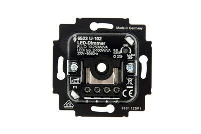 Busch-Jaeger 6523U-102 LED Dimmer 230V, fase aansnijding 2W-100W