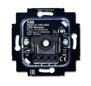 ABB Busch-Jaeger 6523U-102-500 LED Dimmer 230V, fase aansnijding 2W-100W