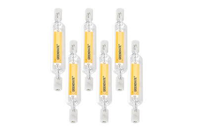 R7S LED Lamp 5W Warm Wit 78mm 360º Dimbaar 6-Pack