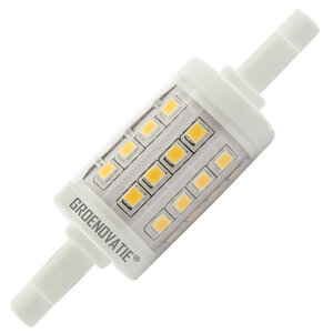 R7S LED Lamp 5W Warm Wit 78mm 360º Dimbaar