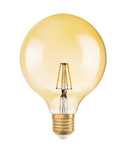 Osram Vintage E27 LED Filament Globelamp 6.5-55W Dimbaar Extra Warm Wit 
